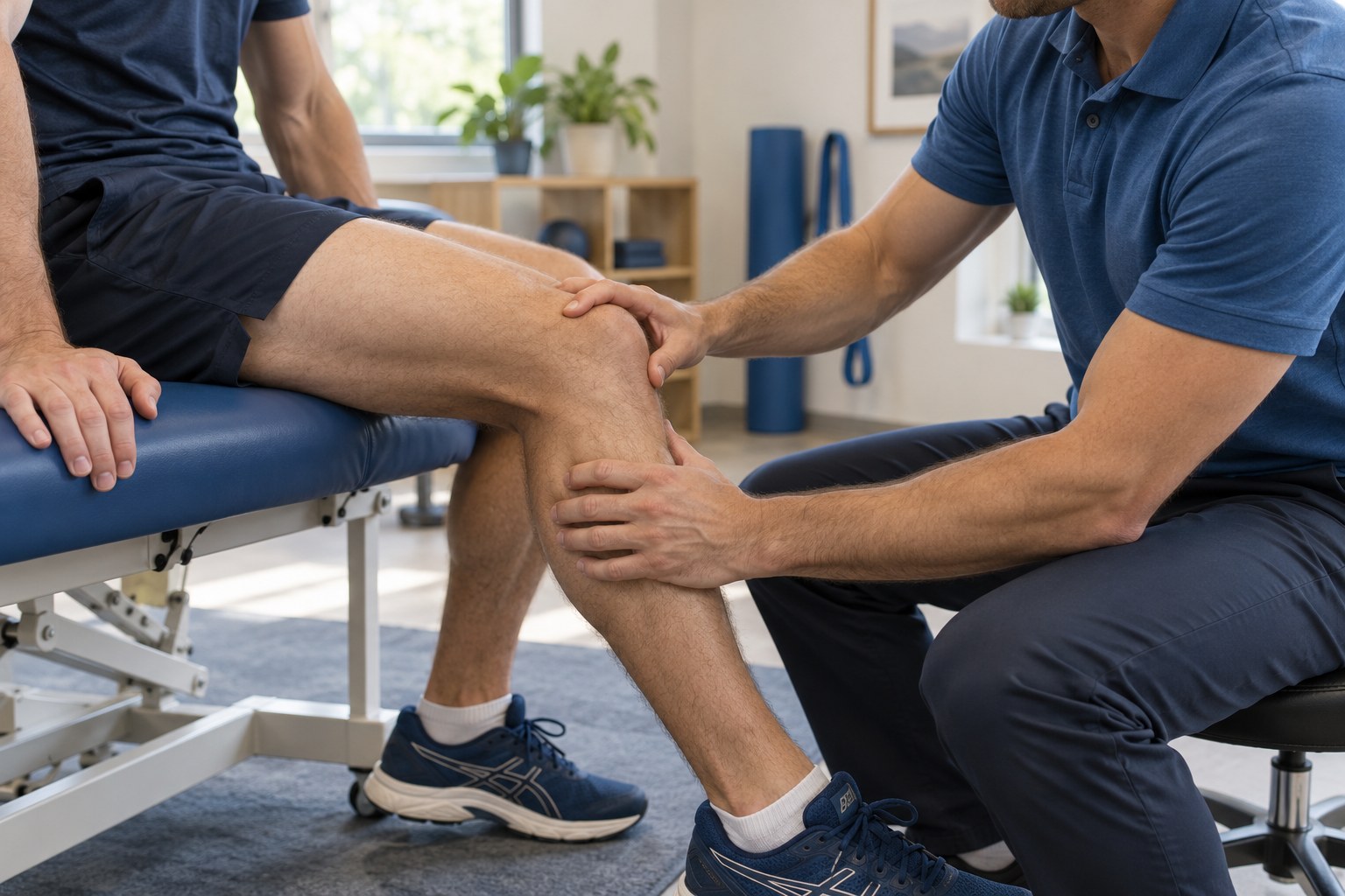 Bilan manuel du genou d’un sportif en consultation d’ostéopathie